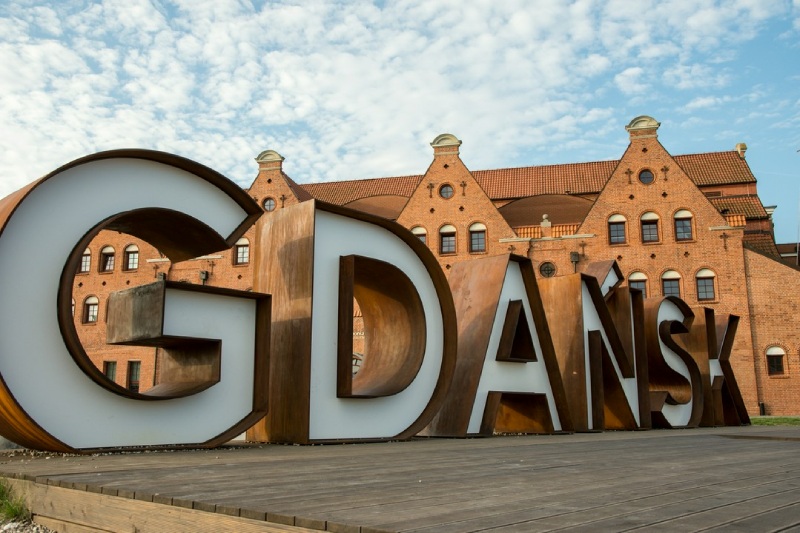 duży napis gdańsk
